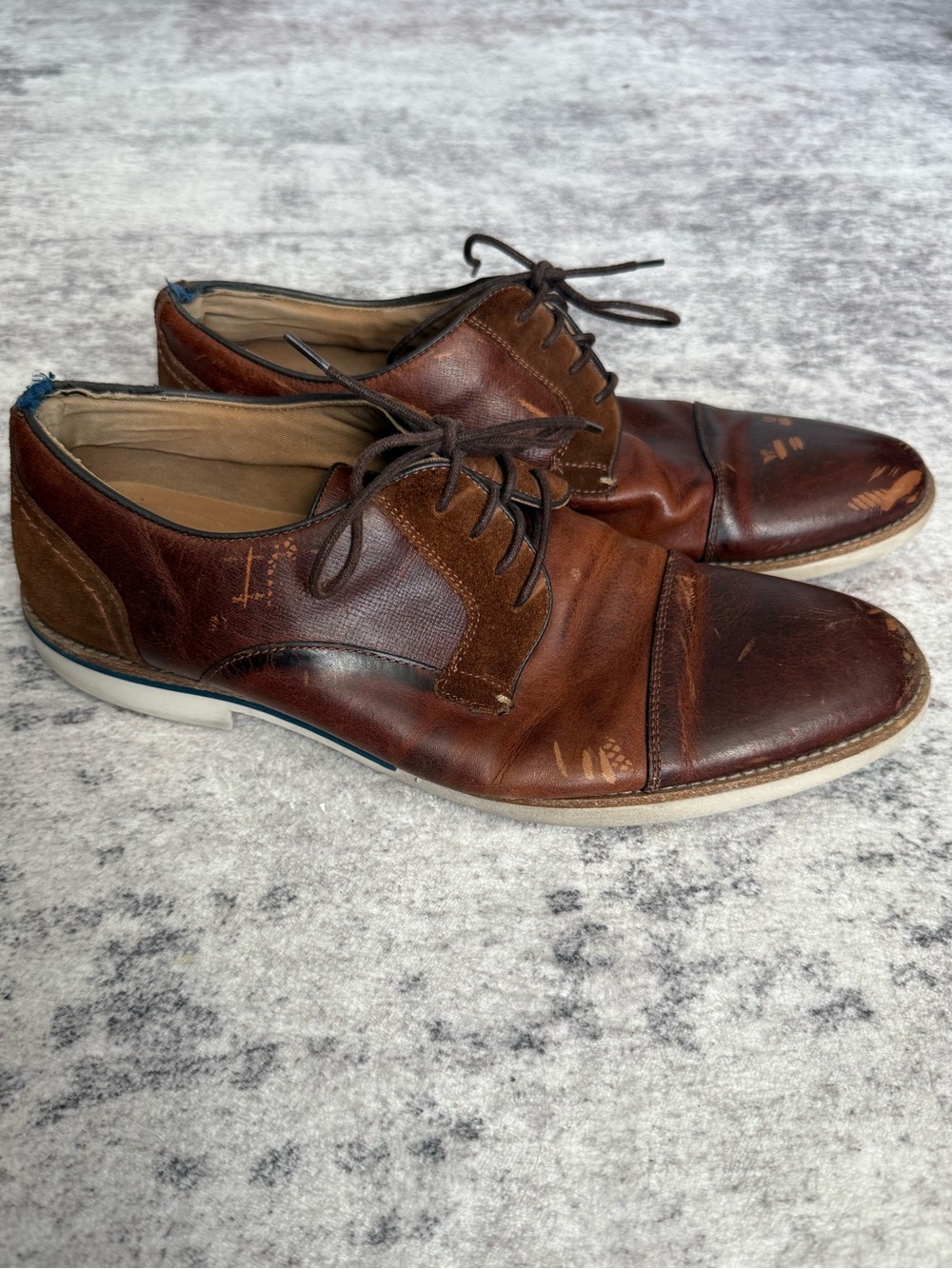 Aldo Brown Leather Dress Shoes